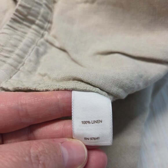 J. Jill Extra Large 100% Linen Elastic Waist Pull On Lightweight Summer Shorts - Picture 9 of 10